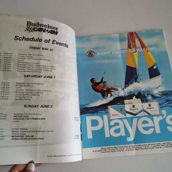 1985 Canadian Mosport Souvenir Competition Magazine Budweiser Can-Am Racing - Picture 6 of 10